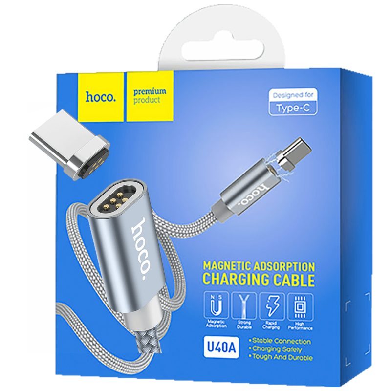 hoco. USB kabl za smartphone, metal magnetic, type C, 2.0 A - U40A Magnetic type C
