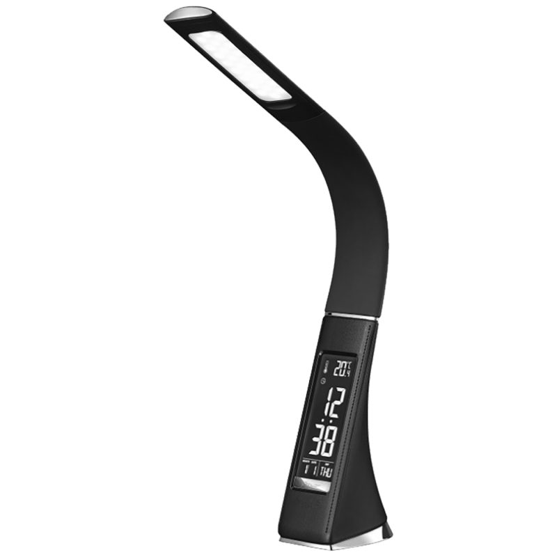 MeanIT Lampa, LED, stolna sa satom, alarmom i termometrom - L5