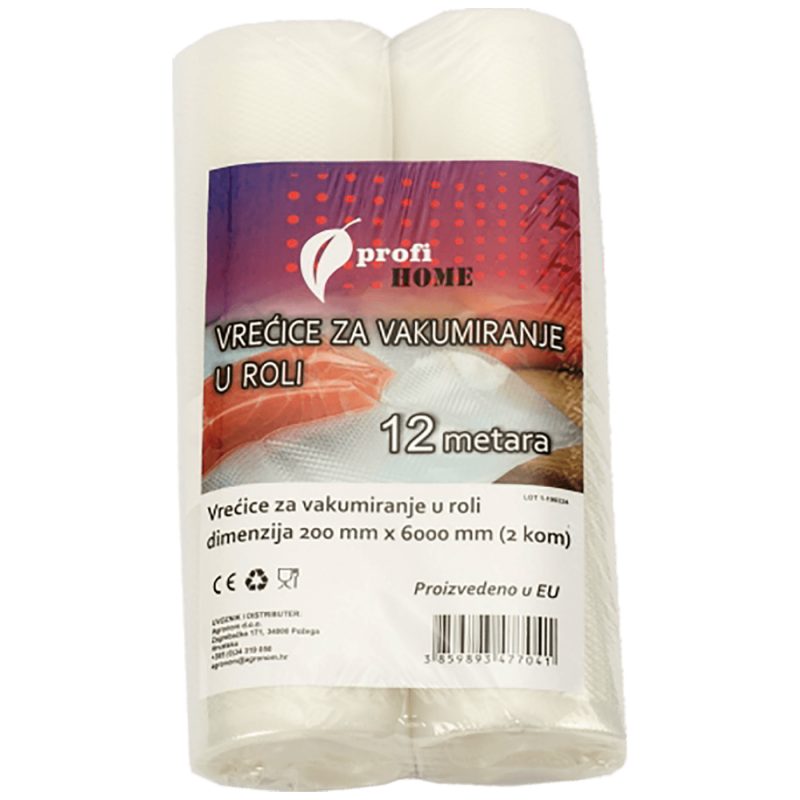 profi HOME Vrećice/Folije za vakumiranje u roli, 200 x 6000 mm, 2 kom - 453606
