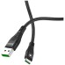 hoco. USB kabl za smartphone, USB type C, 1.2 met., 5 A, crna - U53 5A Flash