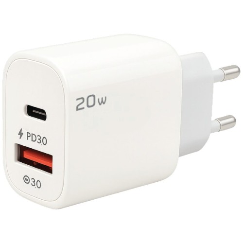 REDLINE Punjač kućni, 1 x USB-A, 1 x USB-C, 20W - GL-20-AC