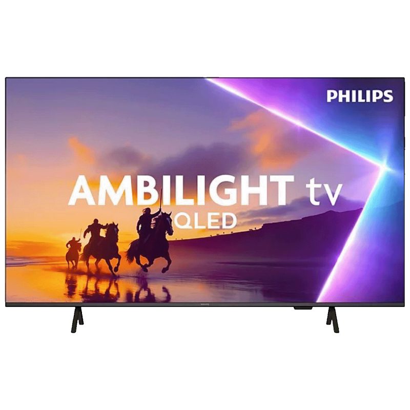 Philips Televizor Smart QLED 4K UHD 55"@Titan OS, Ambilight - 55PUS8450/12