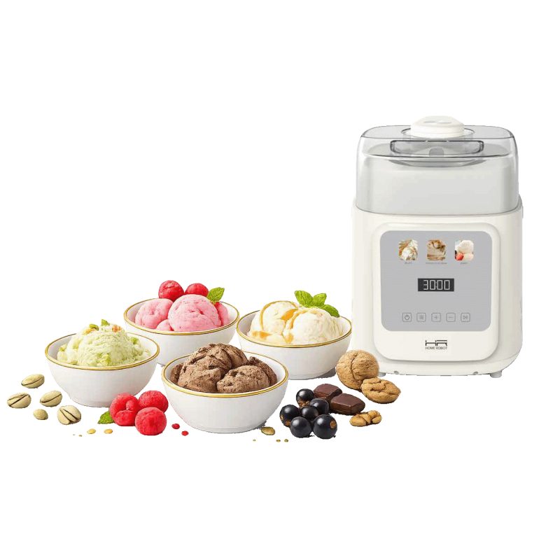Home Robot Aparat za sladoled s kompresorom, kapacitet 1 lit., 90W - GELATO-500