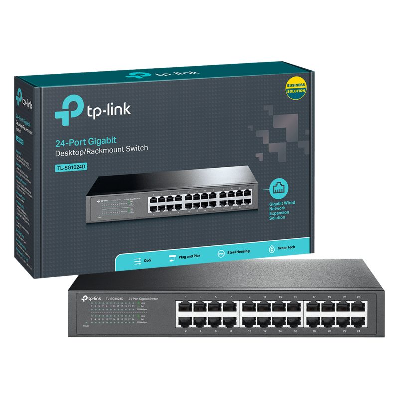 TP-LINK 24-Portni switch, 24x10/100/1000 Mbps - TL-SG1024D