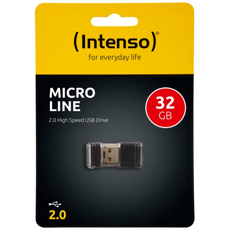 Intenso USB Flash drive 32GB Hi-Speed USB 2.0, Micro Line - ML32