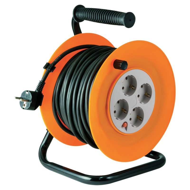 home Motalica za kabl, 25 met., H05VV-F, 3 x 1.0 mm², IP20 - HJR 4-25