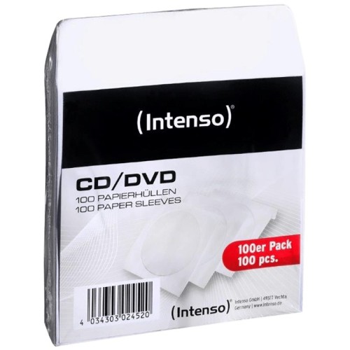 Intenso Papirni omot za CD/DVD medije, pakiranje 100 komada - Papersleeve 100