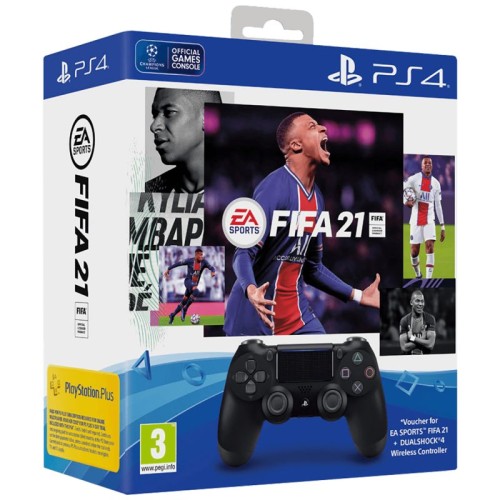Sony Entertainment SET Dualshock Controller v2+FIFA 21+FUT VCH+PS Plus 14 dana - SET Kontroler+FIFA21+14d
