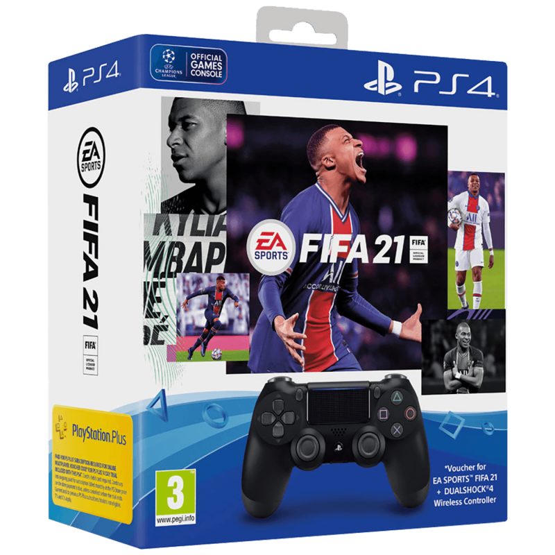 Sony Entertainment SET Dualshock Controller v2+FIFA 21+FUT VCH+PS Plus 14 dana - SET Kontroler+FIFA21+14d
