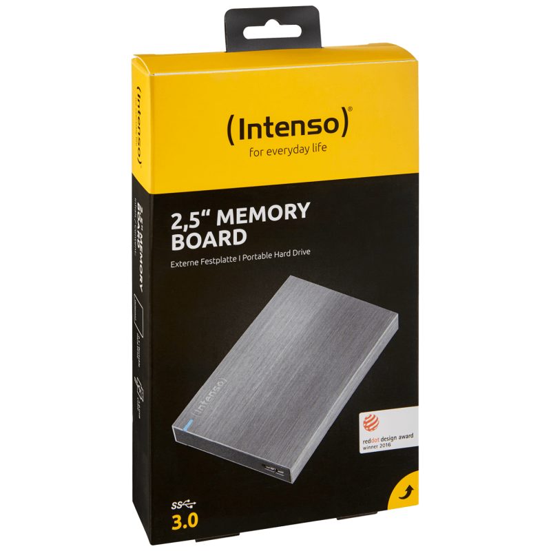 Intenso Eksterni Hard Disk 2.5", kapacitet 2TB, USB 3.0, Crna - HDD3.0-2TB/Memory Board