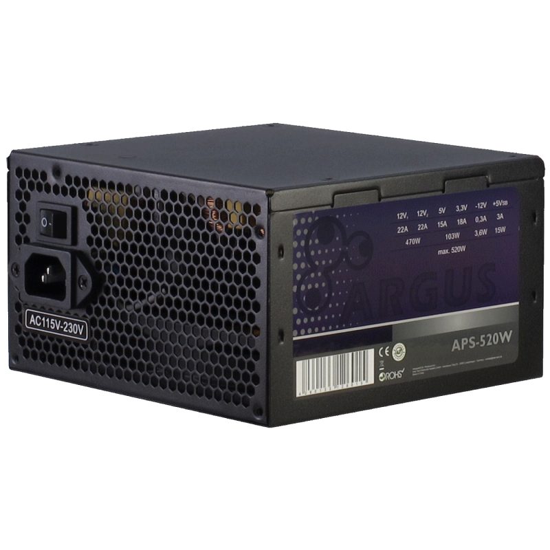 Inter-Tech Napojna jednica za PC, ATX, 520W - Argus APS-520W