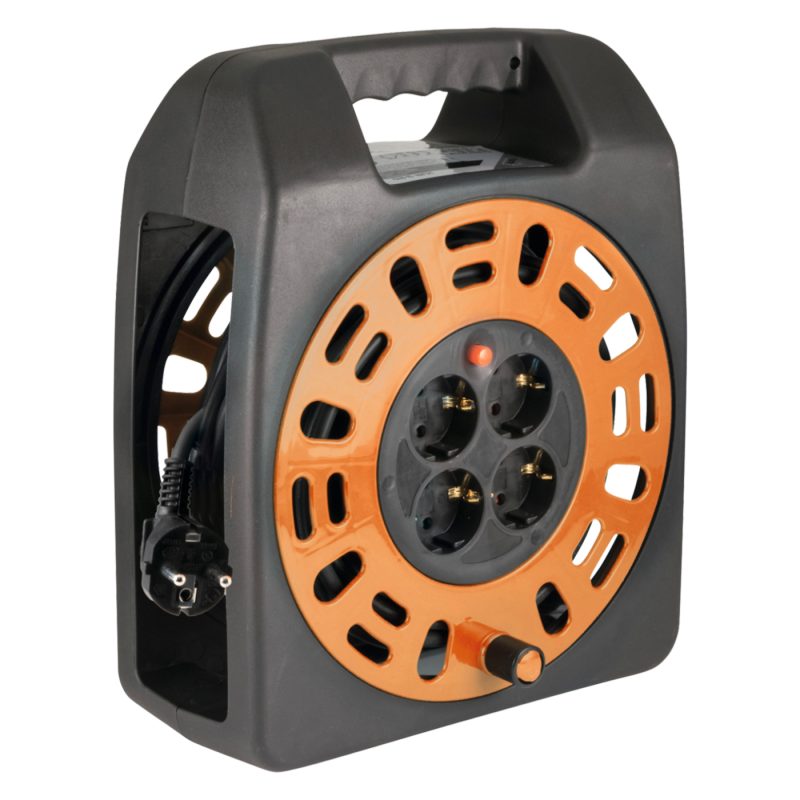 home Motalica za kabl, 20 met., H05VV-F, 3 x 1.0 mm², IP20 - HJR 3-20