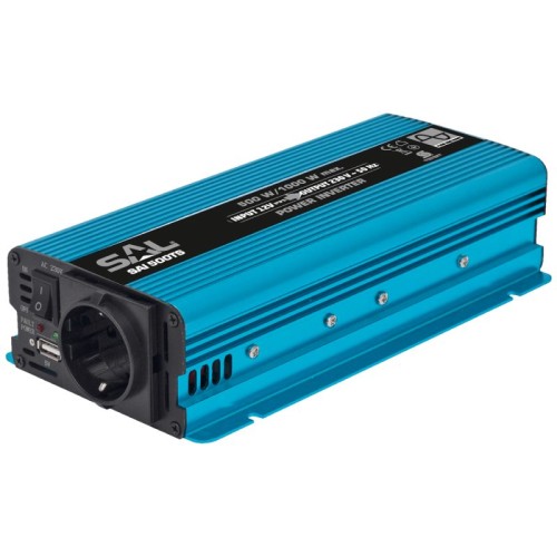 SAL Adapter 12V na 220V, snaga 500/1000W, USB port - SAI 500TS