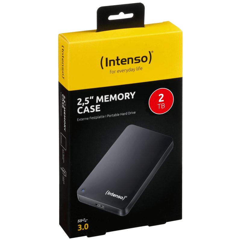 Intenso Eksterni Hard Disk 2.5", kapacitet 2TB, USB 3.0, Crna b - HDD3.0-2TB/Memory Case