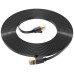 hoco. Mrežni kabl, CAT6, Gigabit Ethernet, flat, 10 met., crna - US07 General, 10 met.