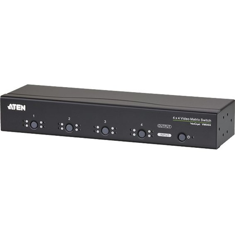 Valueline VGA switch, 4 x 4 audio/video + RS232 - VM0404-AT-G