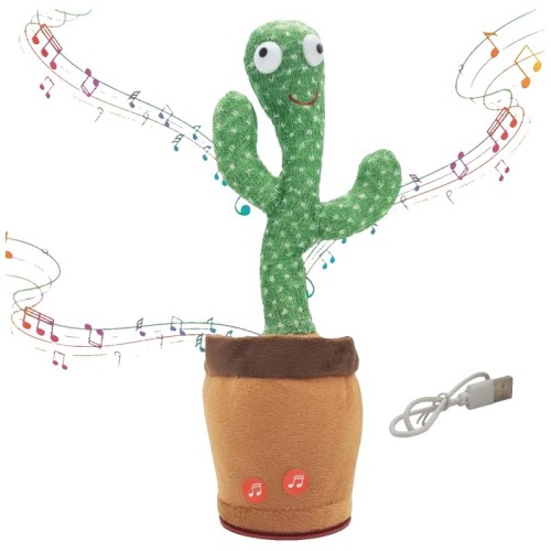 Extralink Igračka kaktus koji pleše i ponavlja riječi, LED efekti - Dancing Cactus Toy