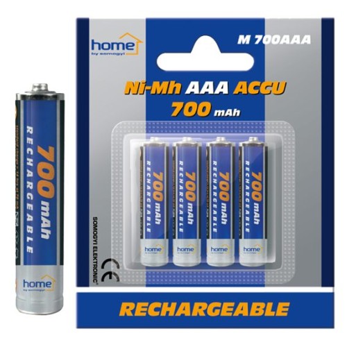 home Baterija punjiva AAA, 700mAh, blister 4 kom - M 700AAA