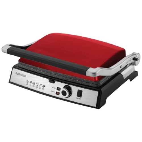 Goldmaster Grill kontaktni, granitni premaz, otvaranja za 180°, 2000W - GM-7450K Tostmix - Red