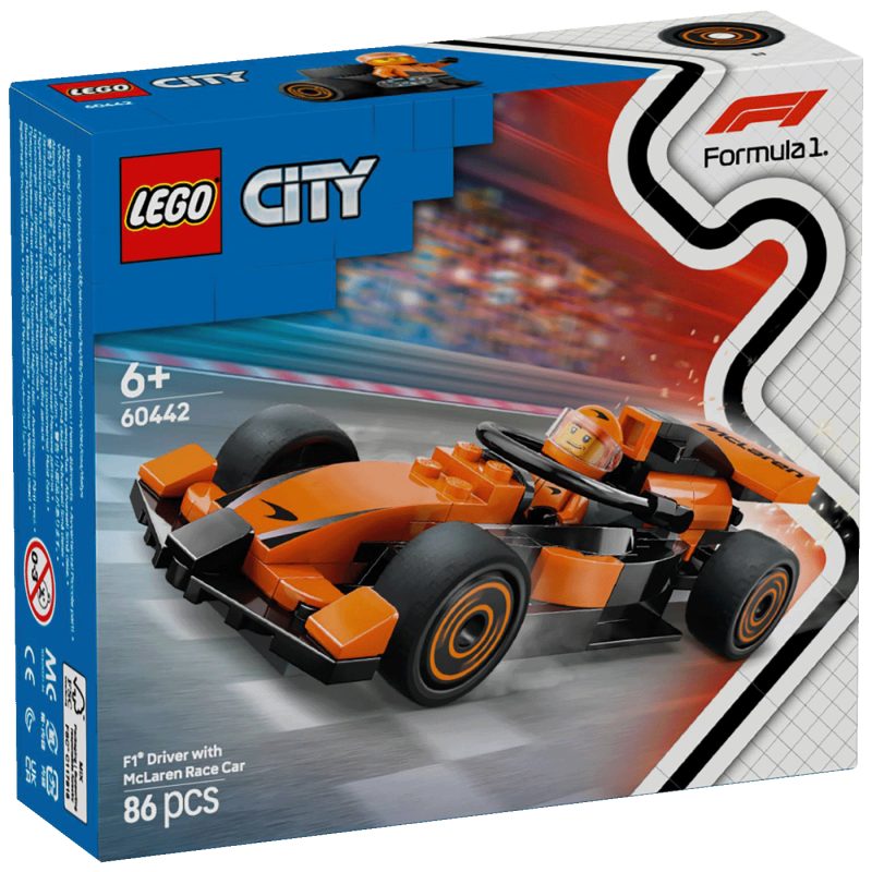 Lego Vozač utrka F1® s trkaćim autom McLaren, LEGO City