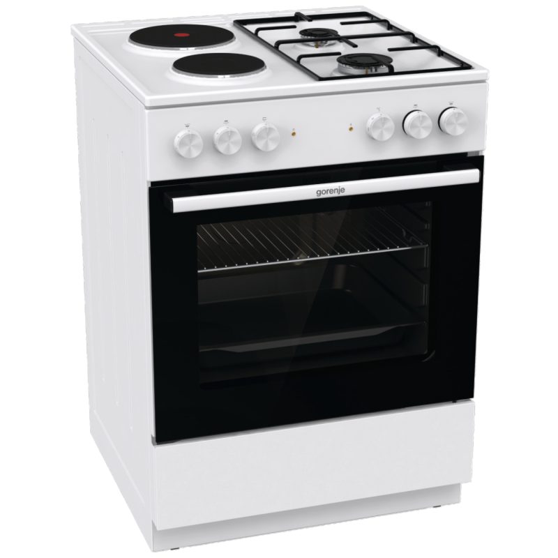 Gorenje Kombinirani štednjak, pećnica 65 l, 5200W, A - GK6A10WG