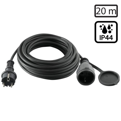 home Produžni strujni kabl, gumirani, 1 utičnica, 20 m, H05RR-F - NV 5-20/G
