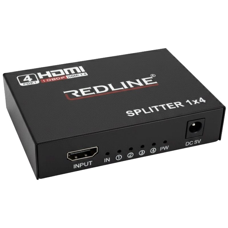 REDLINE HDMI razdjelnik, 1 ulaz - 4 izlaza - HS-4