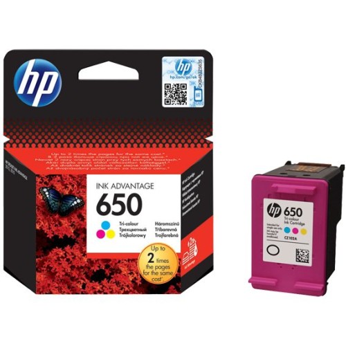 HP Tinta 650 (CZ102AE) ,boja,tri boje,6,5ml , 200str