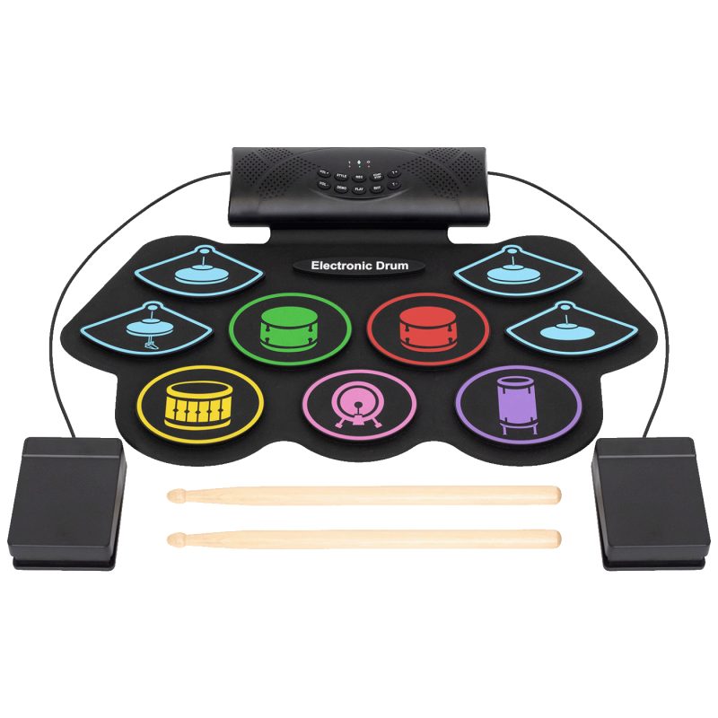 home Električni bubnjevi, set, sklopivo, Bluetooth, 1000 mAh - HRD1