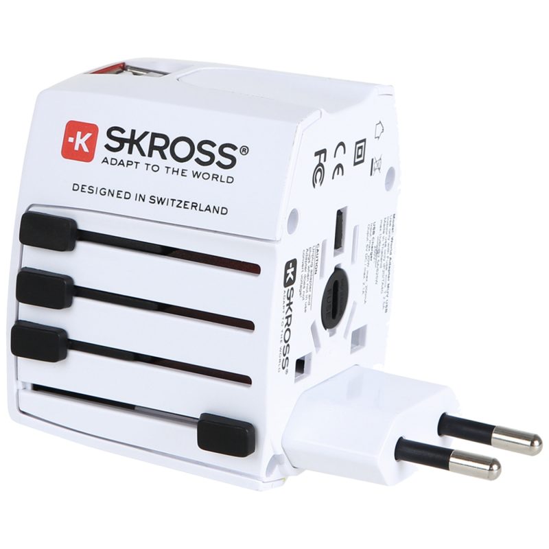 SKROSS Adapter, Putni (Travel), + 2 x USB za punjenje, 2100mAh - 1.302930