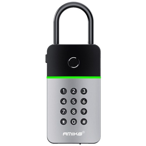 Amiko Home Pametni katanac, Bluetooth, WiFi, PIN, fingerprint - KB01 Smart Box
