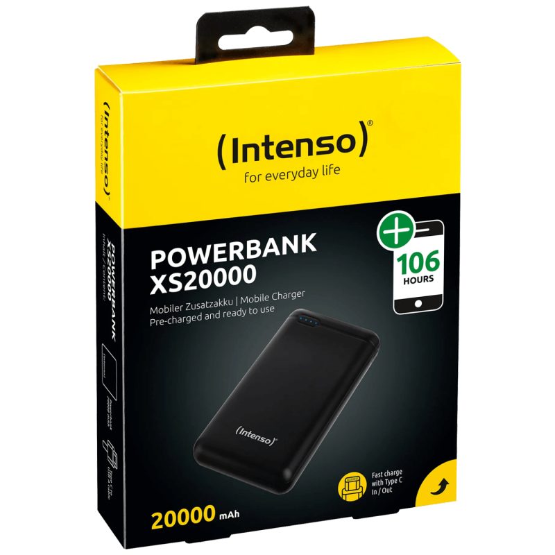 Intenso Prijenosni punjač za mobitele i tablete 20000mAh - POWERBANK XS20000 Black