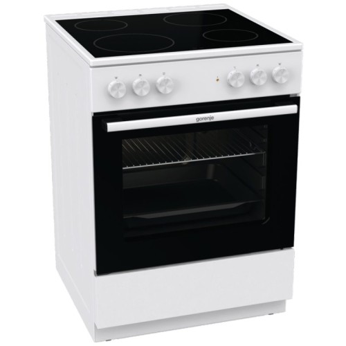 Gorenje Štednjak, 4 staklokeramička ploča, 8400W, pećnica 65 lit, A - GEC6A11WG