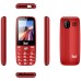 MeanIT Telefon mobilni, SOS tipka, LED svjetiljka - SENIOR 15, Crveni
