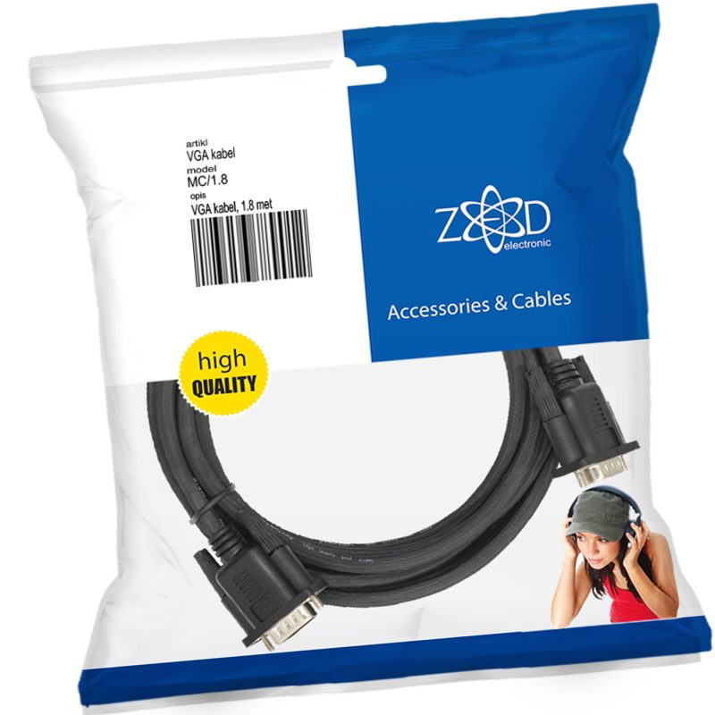 ZED electronic VGA (monitor) kabl, dužina 1.8 metara - MC/1,8