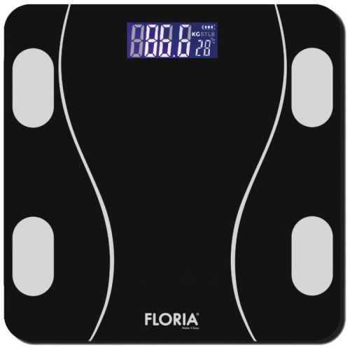 Floria Pametna vaga, tjelesna, do 180 kg, LED zaslon, Bluetooth - ZLN8962