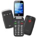 MeanIT Telefon mobilni, 2.8" ekran, Dual SIM, SOS tipka - SENIOR FLIP MAX Black