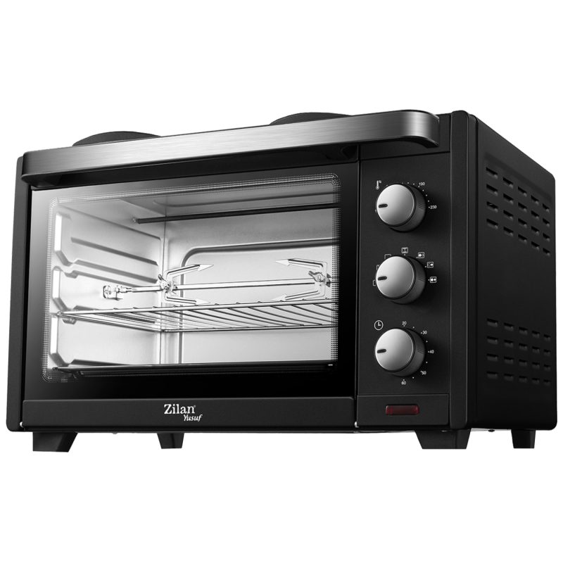 Zilan Mini pećnica sa grilom + ventilator, 28 l, 3200 W, crna - ZLN0997