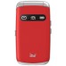 MeanIT Telefon mobilni, 2.8" ekran, Dual SIM, SOS tipka - SENIOR FLIP MAX Red