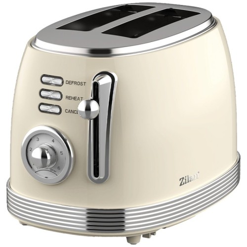 Zilan Toster, 2 otvora za kruh, 6 nivoa grijanja, 850W, Retro - ZLN1191
