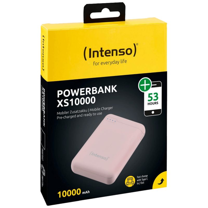 Intenso Prijenosni punjač za mobitele i tablete 10000mAh - POWERBANK XS10000 Rose