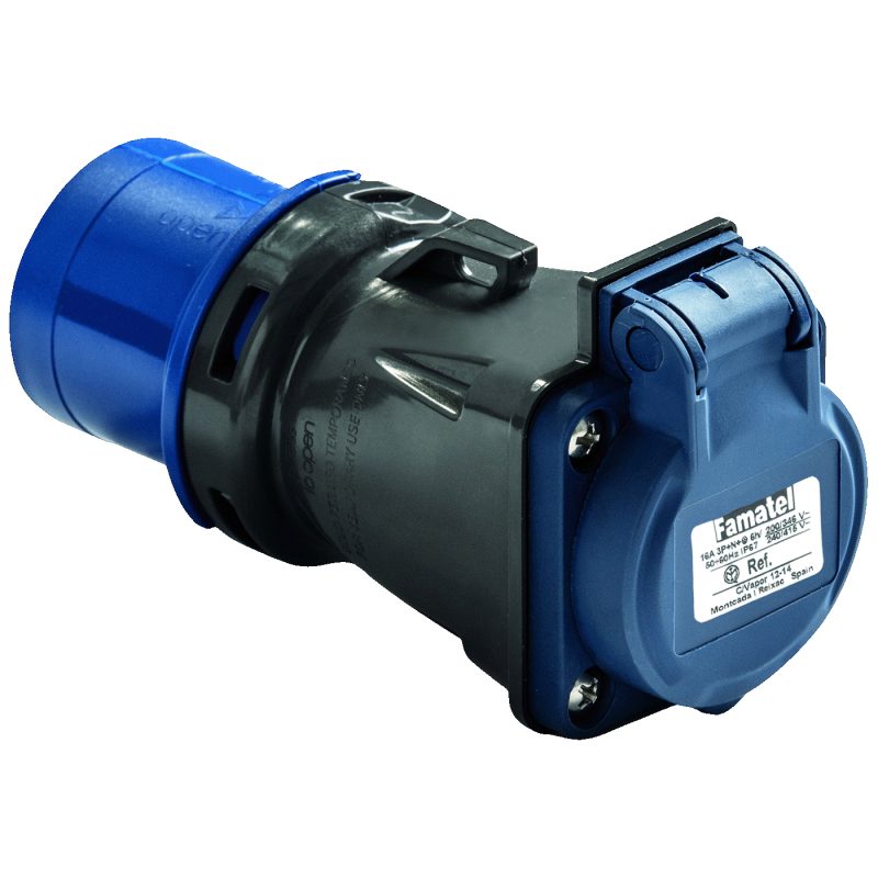 Famatel Industrijski adapter za schuko utikač/2P+T utičnica 16A,IP54 - 13910