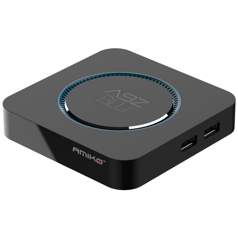 Amiko Prijemnik IPTV, Android OS, 2/16GB, 4K, 2.4/5 GHz WiFi - A9Z Blue