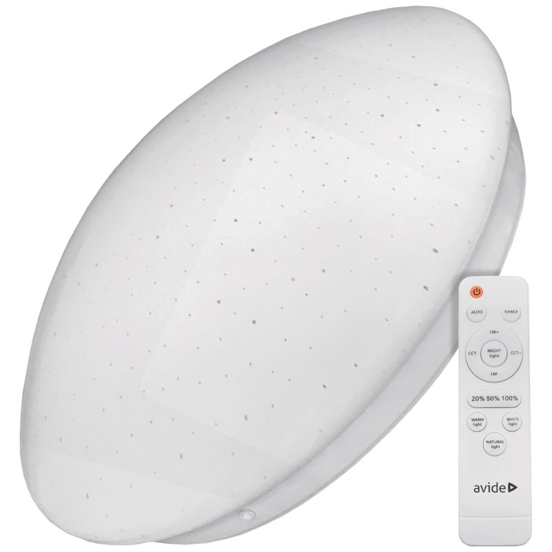 Avide Plafonjera sa daljinskim upravljačem,LED,80W, 4800lm,5000K - ACLOCCT-80W-R-ST