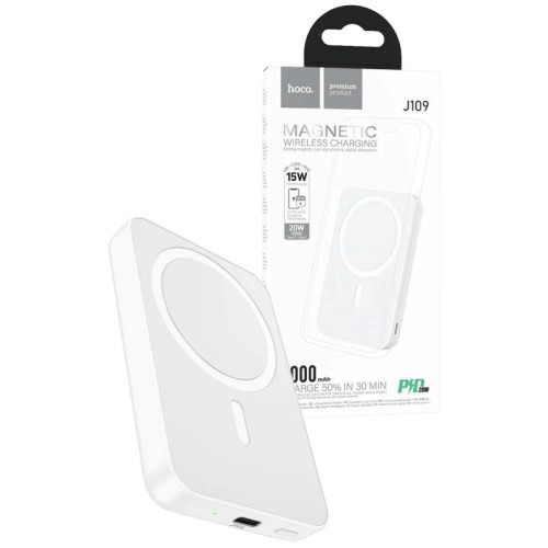 hoco. Punjač prijenosni, bežični, magnetic, 5000mAh, PD20W - J109 Easy