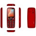 MeanIT Telefon mobilni, 2.4" zaslon, SOS tipka, crveni - SENIOR 10 Plus, Crveni