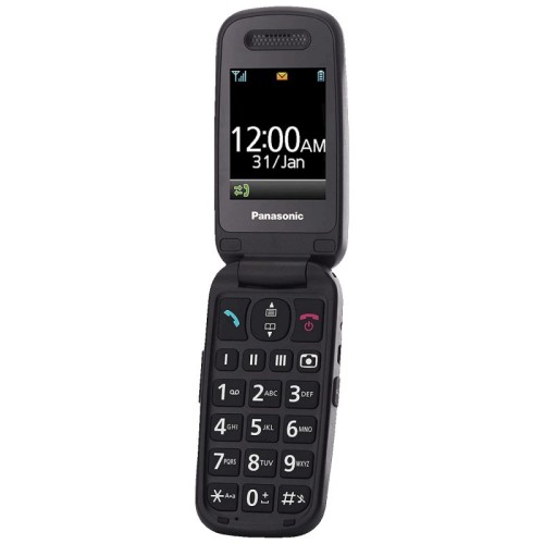 Panasonic Telefon mobilni, 2.4" TFT ekran, LED svjetiljka, USB-C - KX-TU446EXB