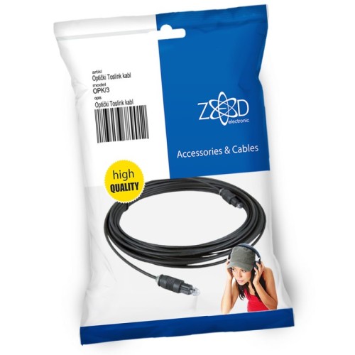 ZED electronic Optički Toslink kabl 3 metra, extra kvaliteta - OPK/3