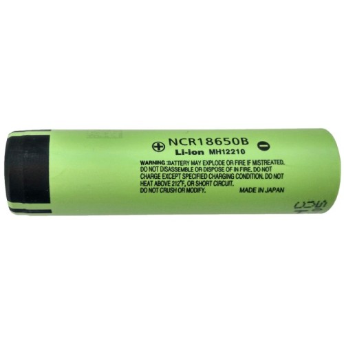 Panasonic Baterija akumulatorska, 18650B, 3.7V, 6.8A, 3400mAh - PA18650-B