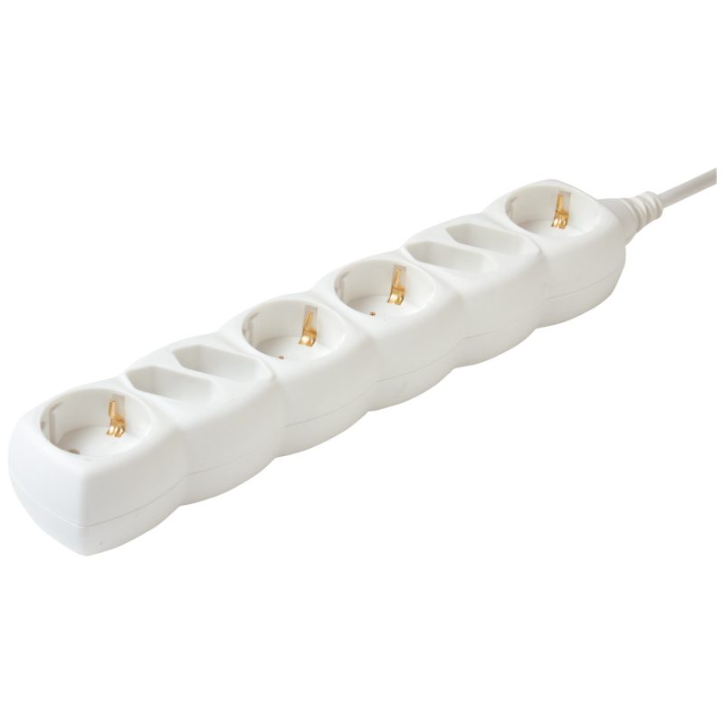 home Produžni kabl, 8 utičnica, 3 x 1.0 mm², 1.5met - NV 18/WH